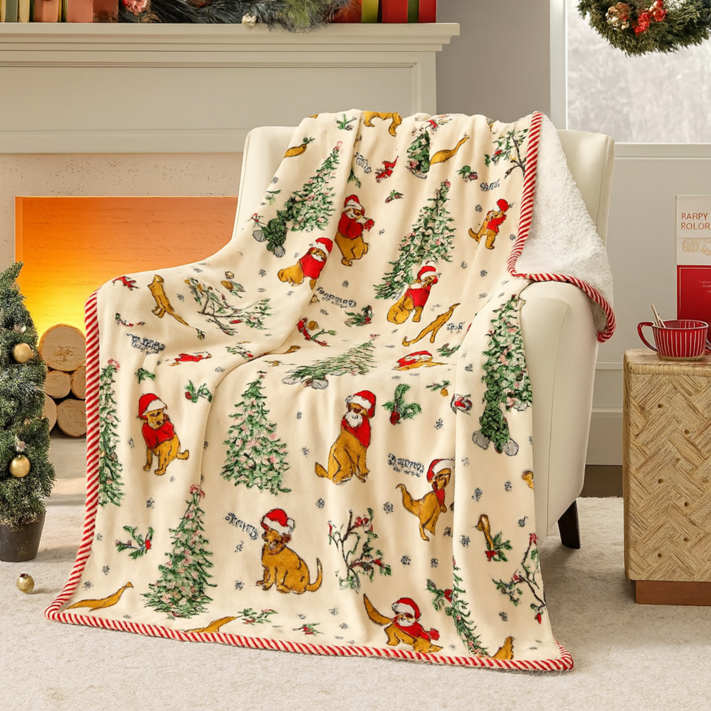 Snuggy Heated Plush Throw Blanket