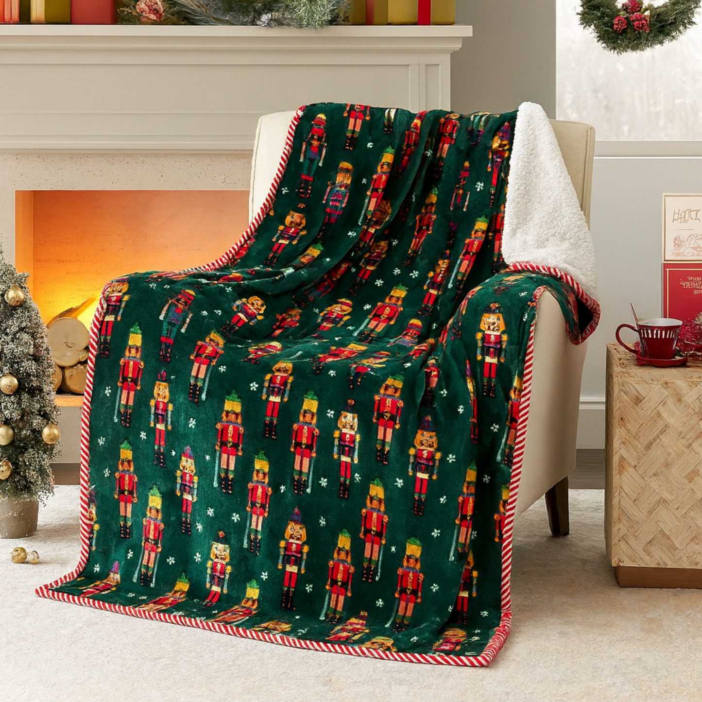 Snuggy Heated Plush Throw Blanket